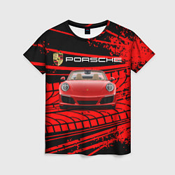 Женская футболка PORSCHE