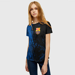Футболка женская FC Barcelona ФК Барселона, цвет: 3D-принт — фото 2
