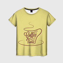 Женская футболка Время пить кофе