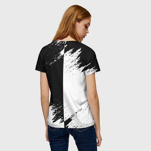 Женская футболка ЧЁРНЫЙ КЛЕВЕР BLACK CLOVER / 3D-принт – фото 4