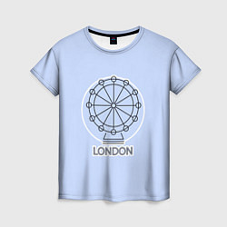 Футболка женская Лондон London Eye, цвет: 3D-принт