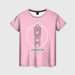 Женская футболка Биг Бен, Лондон, London