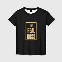 Женская футболка The Real Boss