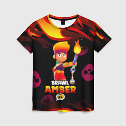 Женская футболка BRAWL STARS AMBER