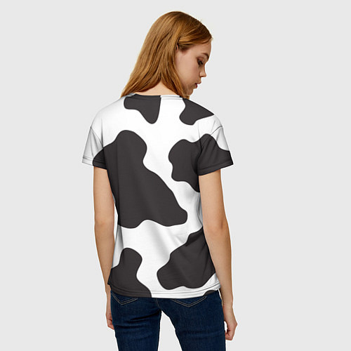 Женская футболка Корова / 3D-принт – фото 4