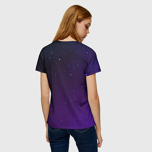 Женская футболка Гражданин Вселенной / 3D-принт – фото 4