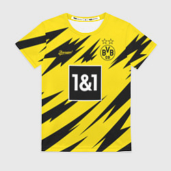 Футболка женская BORUSSIA домашняя сезон 2021, цвет: 3D-принт