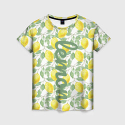 Женская футболка Лимон