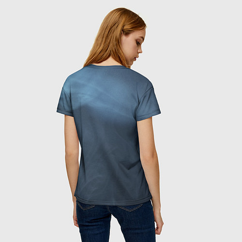 Женская футболка Дымчатый / 3D-принт – фото 4