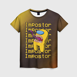 Женская футболка AMONG US - IMPOSTOR