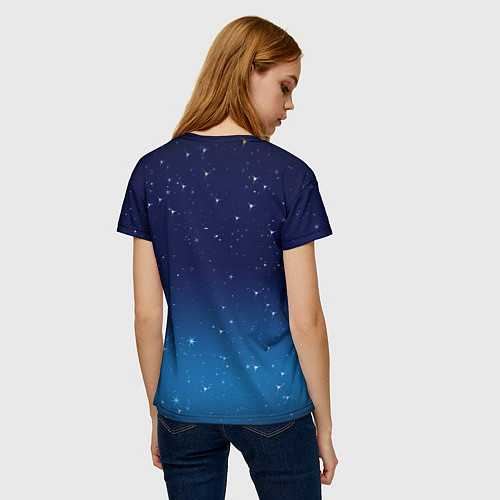 Женская футболка Звездное небо / 3D-принт – фото 4