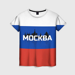 Женская футболка Москва