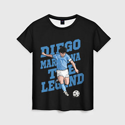 Футболка женская Diego Maradona, цвет: 3D-принт