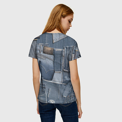 Женская футболка Jeans life / 3D-принт – фото 4