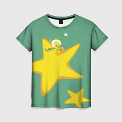 Женская футболка Tweety and stars