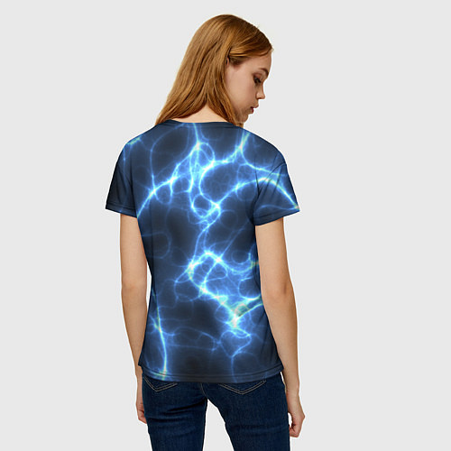 Женская футболка Электро / 3D-принт – фото 4