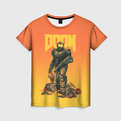 Женская футболка Doom