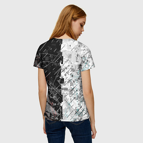 Женская футболка The merger / 3D-принт – фото 4