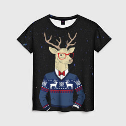 Женская футболка Hipster Deer