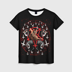 Женская футболка Satanic Cat