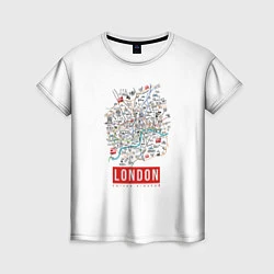 Женская футболка Лондон