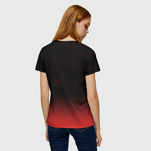 Женская футболка Светящаяся лиса / 3D-принт – фото 4