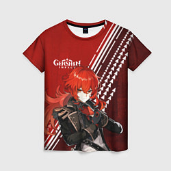 Женская футболка Genshin Impact