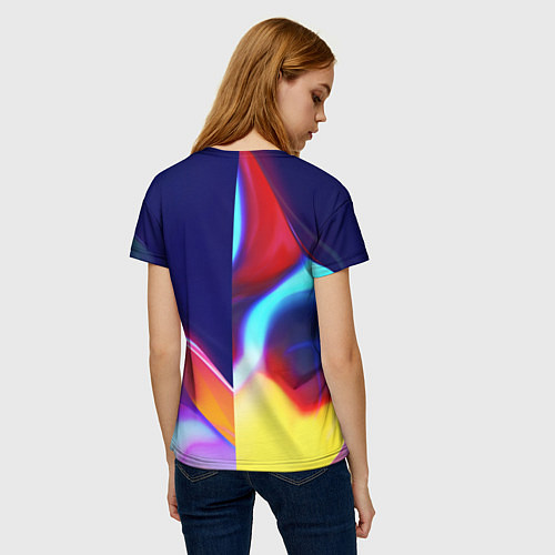 Женская футболка Phonk Neon / 3D-принт – фото 4