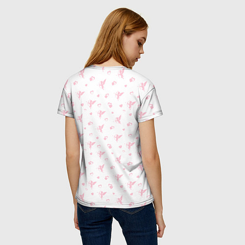 Женская футболка Ангел Любви / 3D-принт – фото 4
