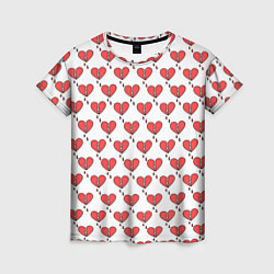 Женская футболка Разбитое Сердце