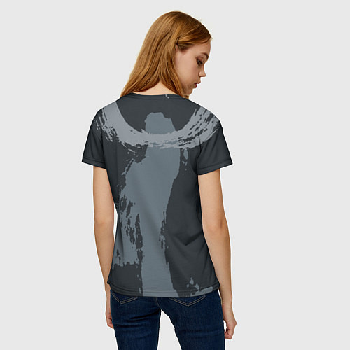 Женская футболка Ворон / 3D-принт – фото 4