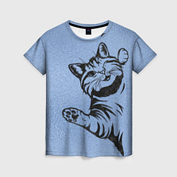 Женская футболка Улыбающийся кот