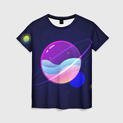 Женская футболка Солнечная система
