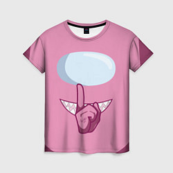 Женская футболка AMONG US PINK IMPOSTOR