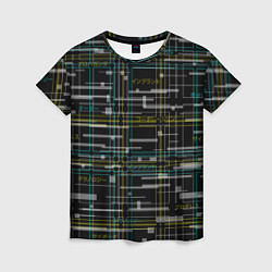 Футболка женская Cyberpunk Tartan, цвет: 3D-принт