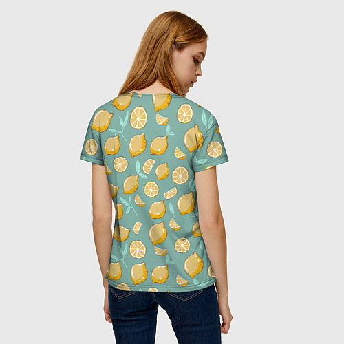 Женская футболка Lemon / 3D-принт – фото 4