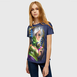 Футболка женская Девушка - Пиг, цвет: 3D-принт — фото 2