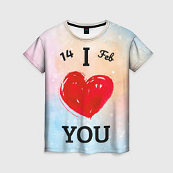 Женская футболка Love you I