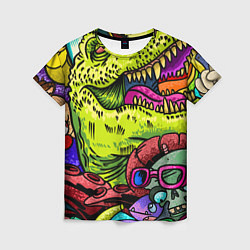 Женская футболка Тираннозавр