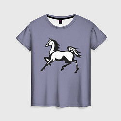 Женская футболка Дикая лошадь