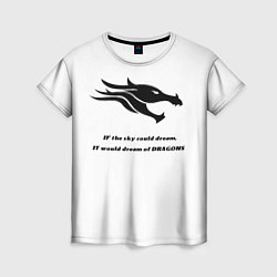 Женская футболка Мечта о драконах