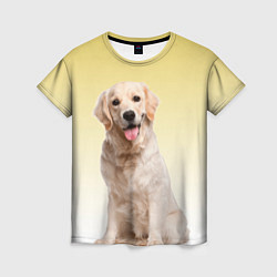 Женская футболка Лабрадор ретривер пес
