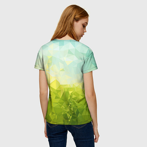 Женская футболка Природная Абстракция / 3D-принт – фото 4