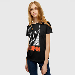 Футболка женская Lupin - Сериал Люпен, цвет: 3D-принт — фото 2