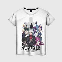 Женская футболка Токийский гуль персонажи