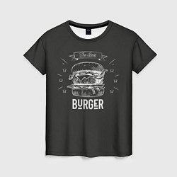 Женская футболка Бургер