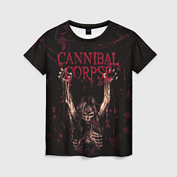 Женская футболка Cannibal Corpse Skeleton