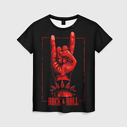 Женская футболка Rock & Roll