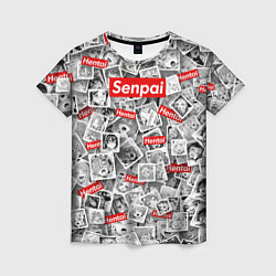 Женская футболка Hentai senpai