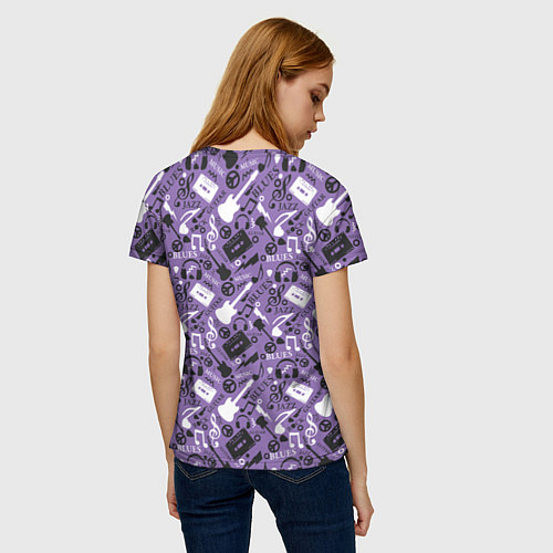 Женская футболка Музыка / 3D-принт – фото 4